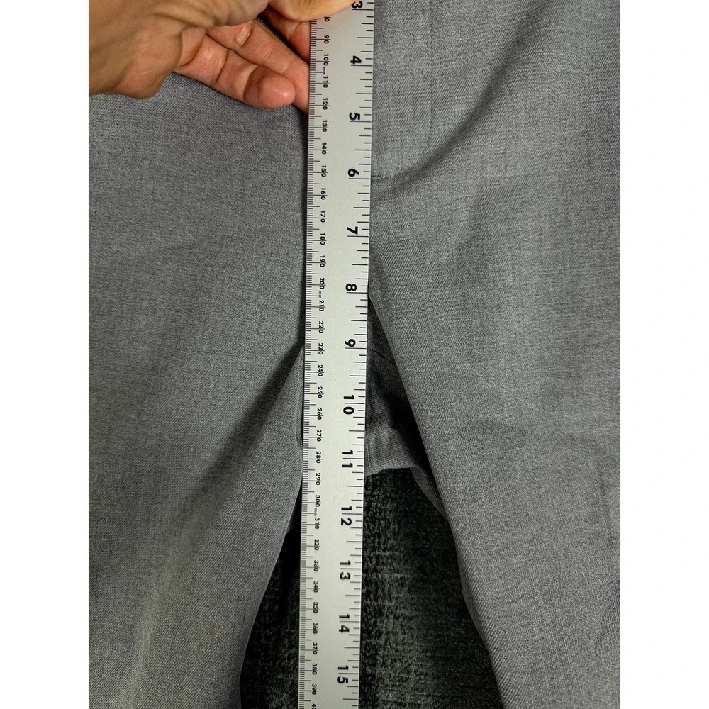 Banana Republic Ryan Slim Straight Trousers Womens 6 Gray Mid Rise‎ Dress Pants